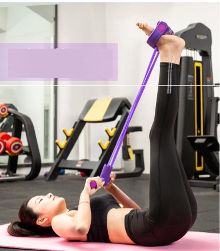 Dụng cụ tập cơ bụng, cơ vai, ngực dây kéo lò xo tại nhà cho nam, nữ (hiệu quả nhanh chóng)
