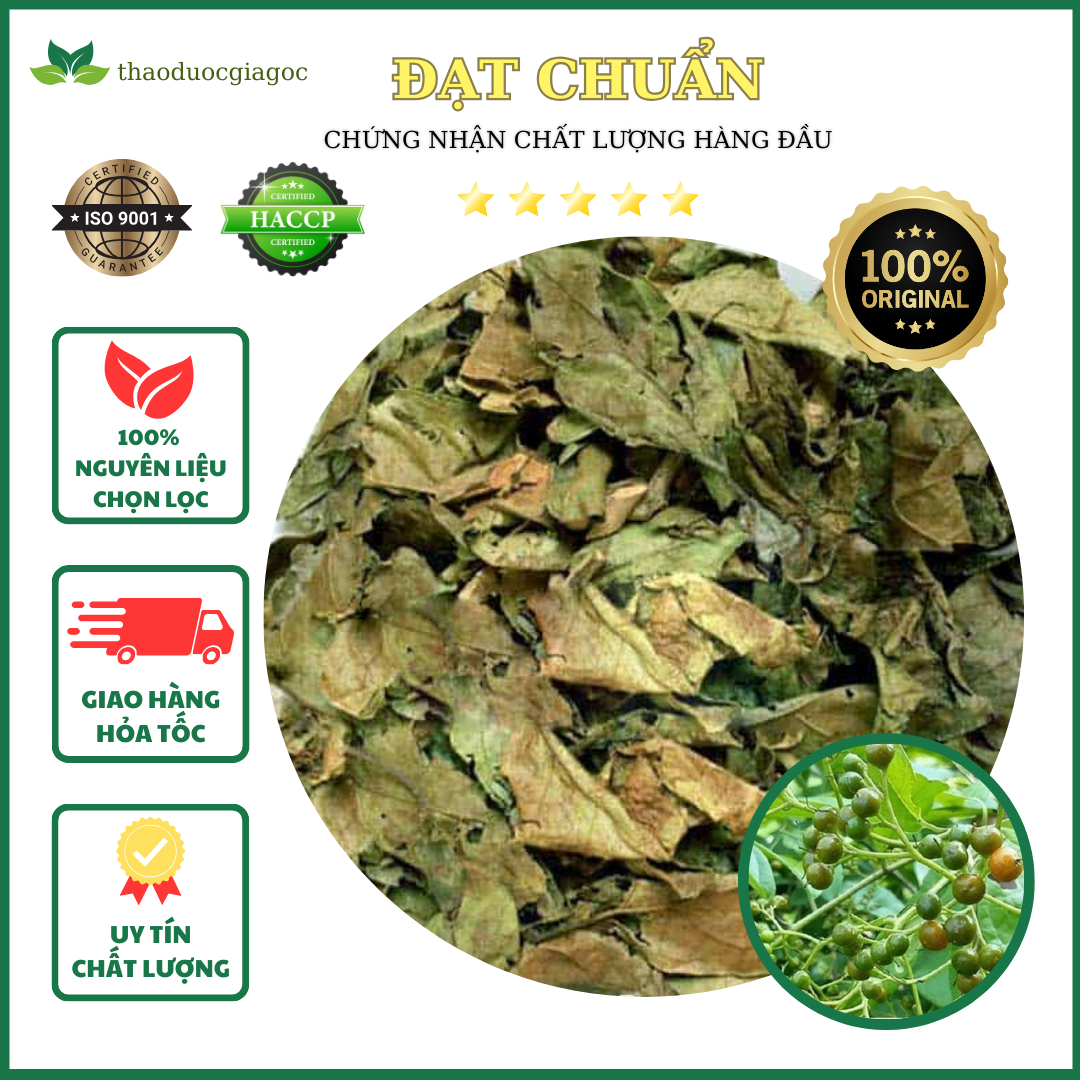 Lá xạ đen hoà bình 1kg xanh thơm sạch.