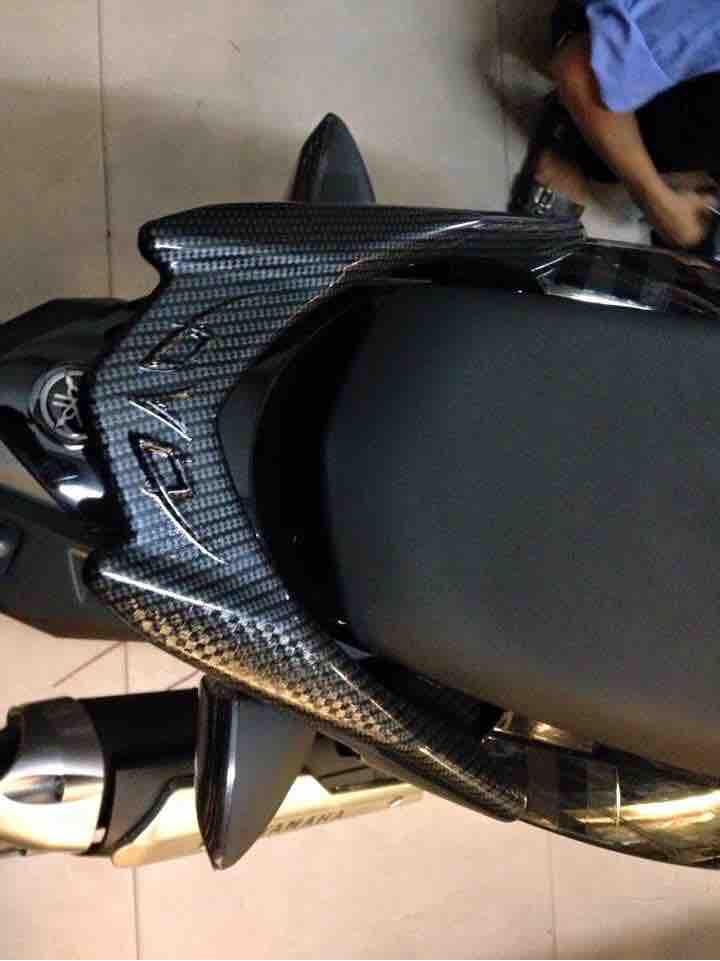 Ốp cảng/ Chụp cảng sau màu Cacbon xe Exciter 150.