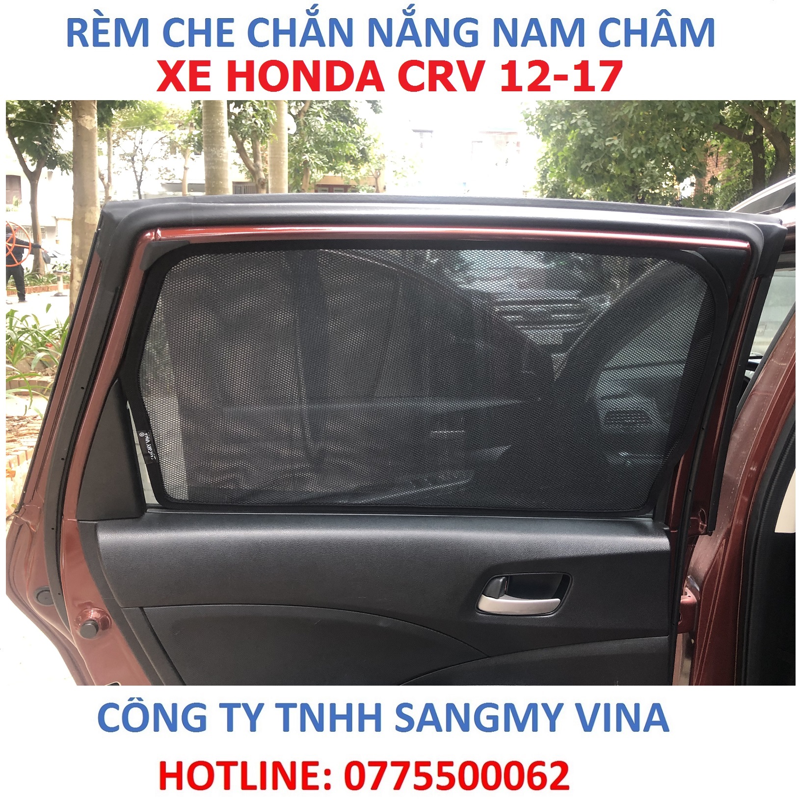 Rèm che chắn nắng nam châm xe honda CRV  đời 2012-2017