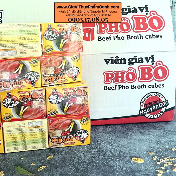 Pho noodles soup seasoning cubes Ong Cha Va