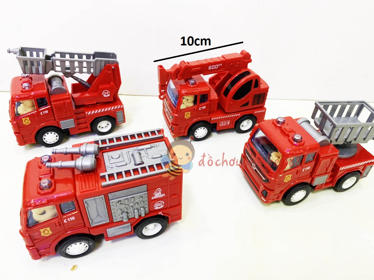 Bộ 4 chiếc Xe trớn cứu hoả