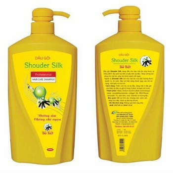 Dầu Gội Silk Bồ Kết 1000ml Chai Vàng