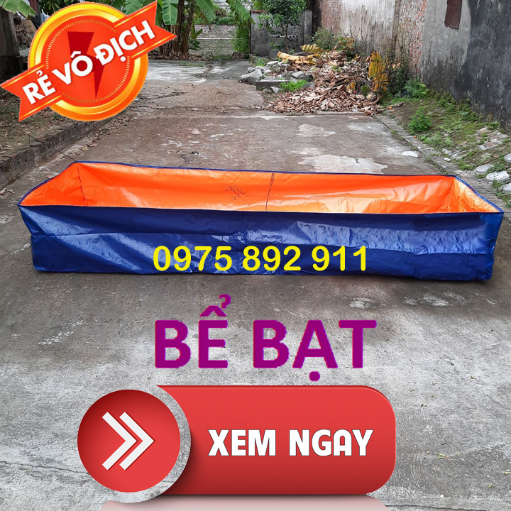 BỂ BẠT NUÔI ỐC ẾCH LƯƠN, CÁ TRẠCH - LOẠI 3x1x0,5