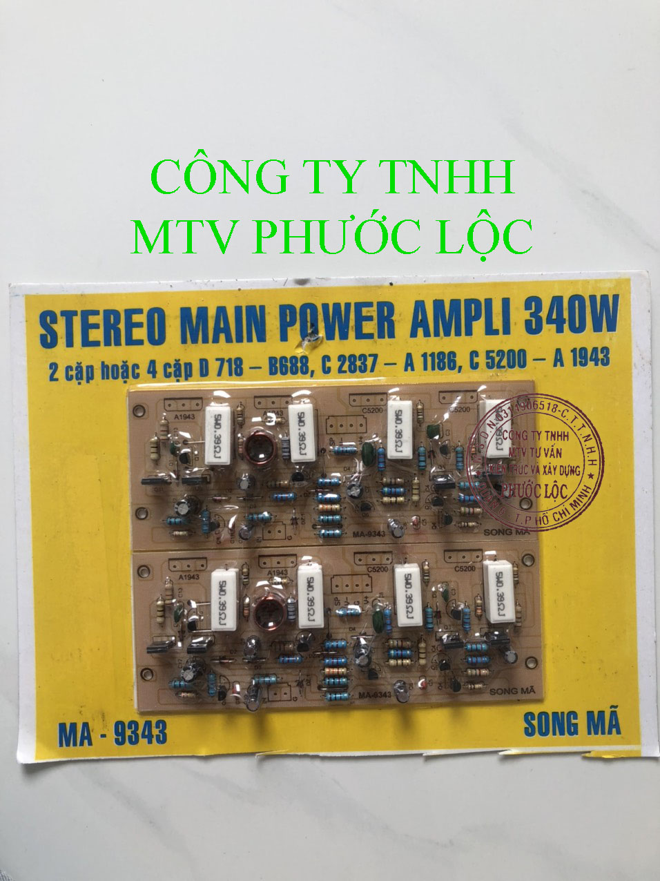 BO MẠCH KHUẾCH ĐẠI CÔNG SUẤT 8 SÒ 340W
