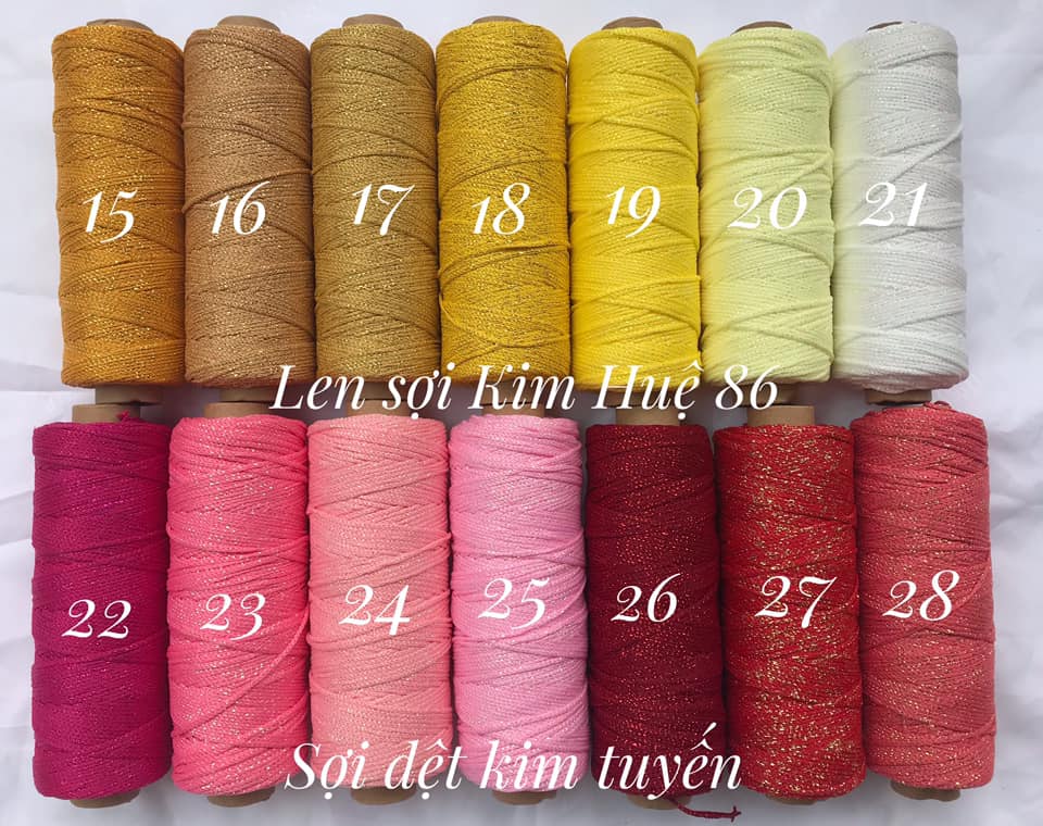 Sợi dệt kim tuyến (từ màu 01 đến màu 31)