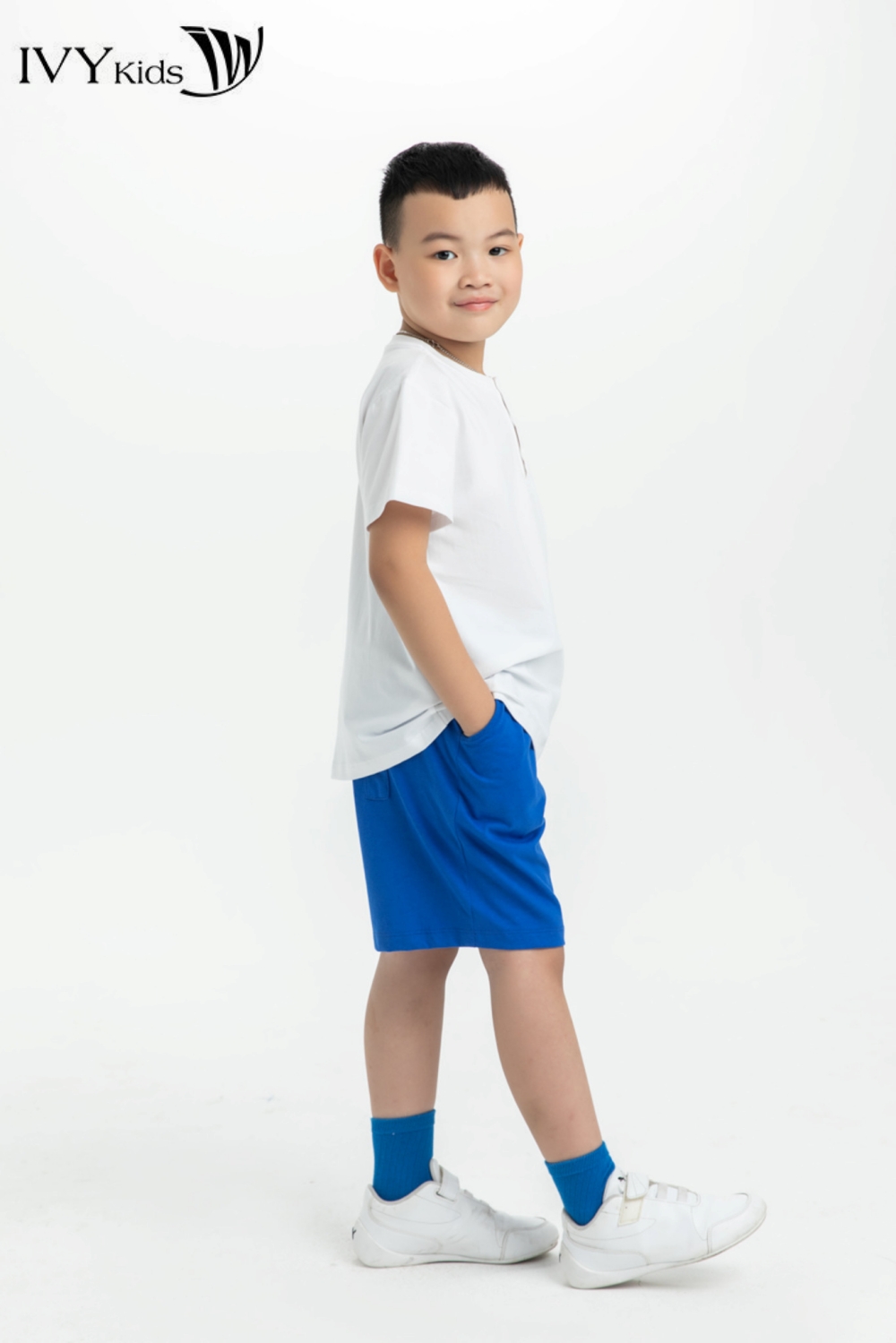 Bộ đồ thun bé trai IVY moda MS 57K1037