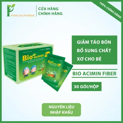 Men vi sinh Bio-acimin Fiber giảm táo bón bổ sung chất xơ cho bé hệ tiêu hóa khỏe mạnh CN24