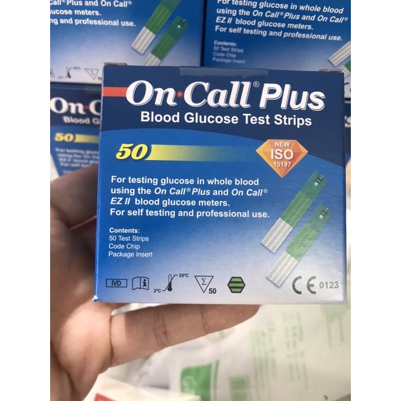 Que thử đường huyết On Call Plus (HÀNG CHÍNH HÃNG, CÓ TEM PHỤ hộp 50 que)