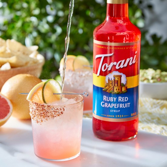 SIRUP TORANI BƯỞI HỒNG 750ML - TORANI RUBY RED GRAPEFRUIT SYRUP