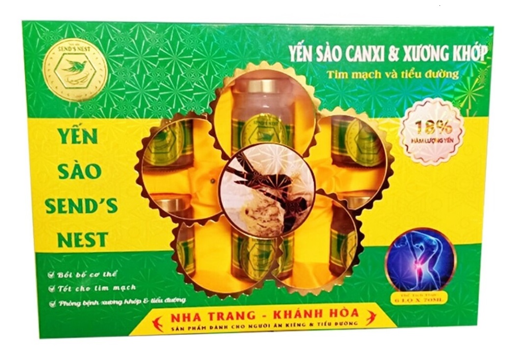 NƯỚC YẾN SÀO SENDS NEST DÀNH CHO TIỂU ĐƯỜNG 18% TỔ YẾN