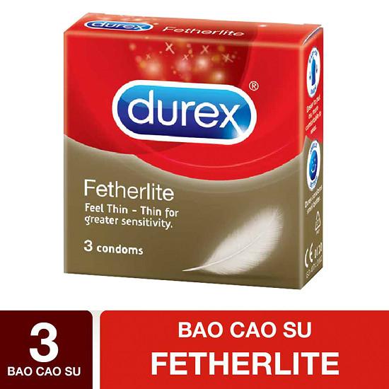 [HCM]Combo 3 hop Bao cao su Durex Fetherlite  sieu mong