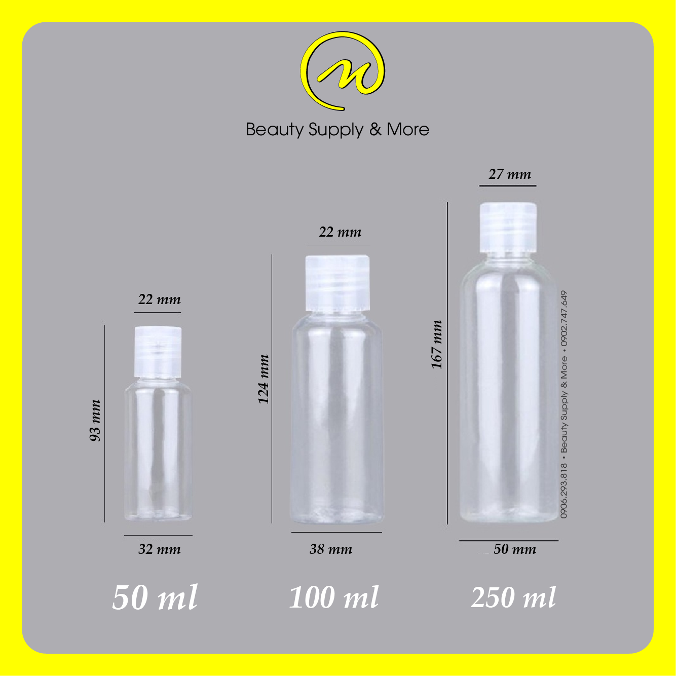Chai Xịt Phun Sương/Nắp Bật 50ML/100ML/250ML/500ML