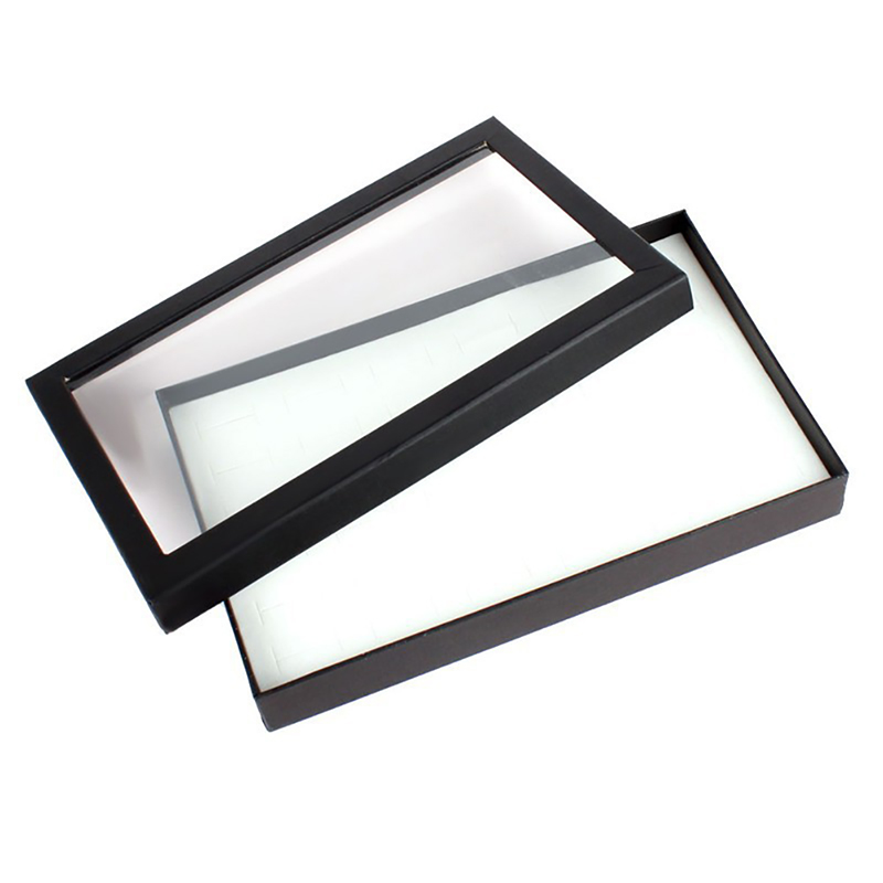 QGm74Igq Hộp Trưng Bày Bông tai khay sắp xếp trang sức 36 ngăn hộp đựng nhẫn thời trang