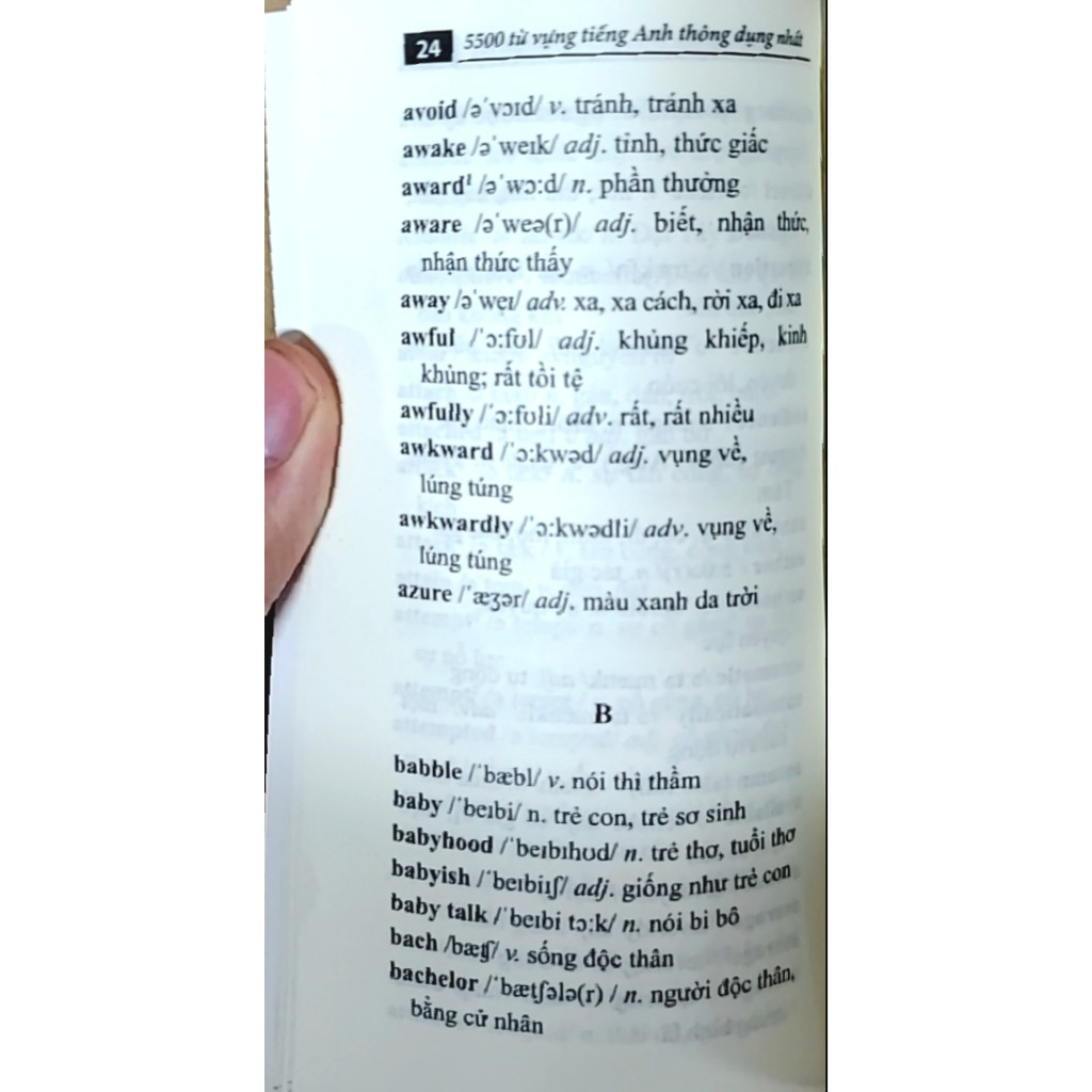 Sách - 5500 từ vựng tiếng Anh thông dụng nhất