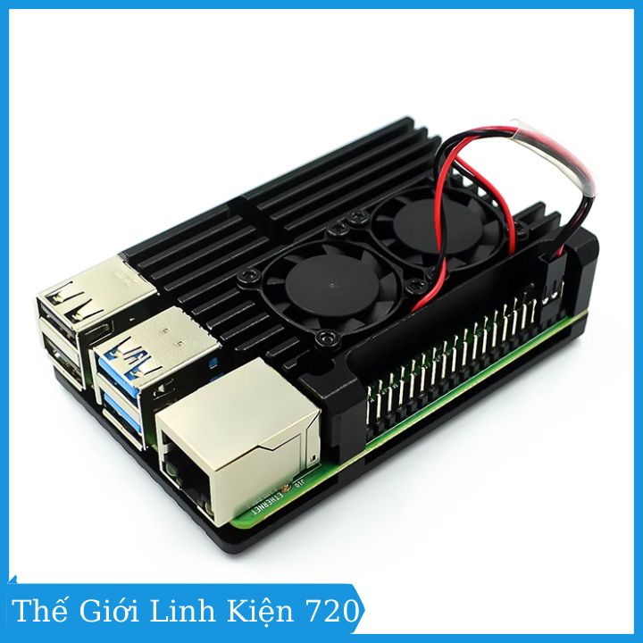 Vỏ nhôm tản nhiệt Raspberry Pi 4 Model B tản nhiệt hiệu quả