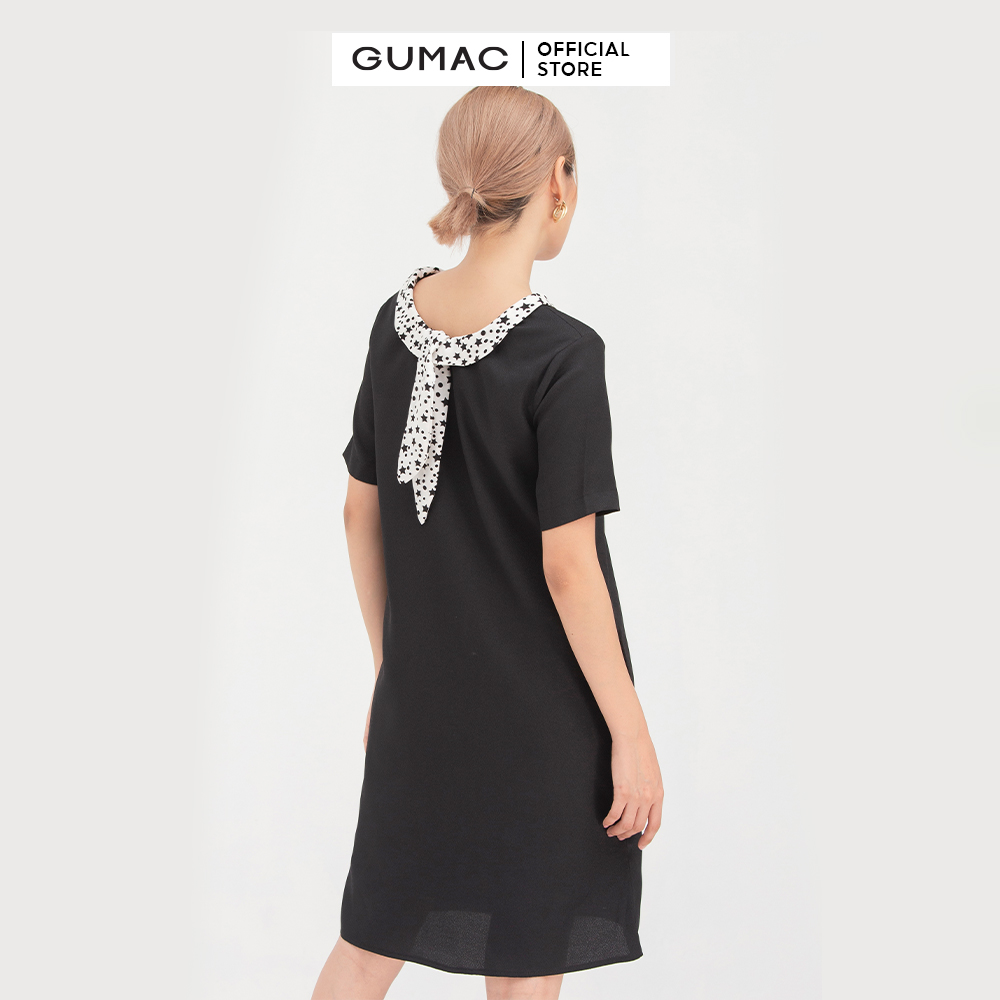 Đầm nữ  suông phối cổ DB757 mẫu mới GUMAC