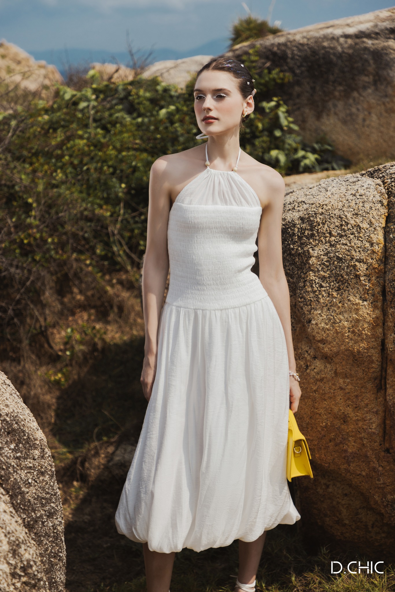 D.CHIC Váy cổ yếm trần chun MS: 2813255
