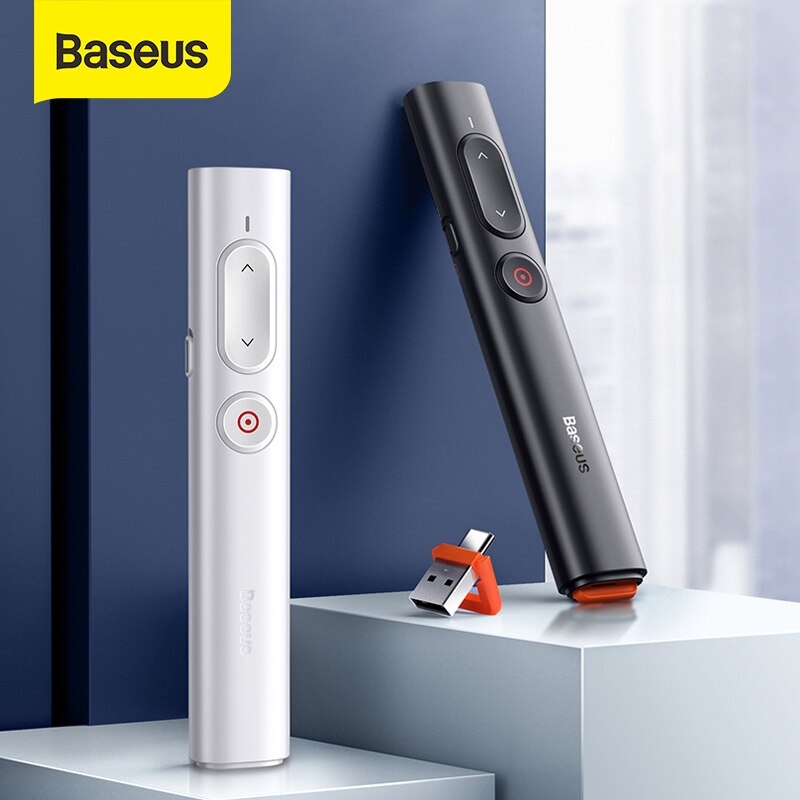 Bút trình chiếu thông minh Baseus Orange Dot PPT Wireless Presenter cho Macbook/Windows/ Androi