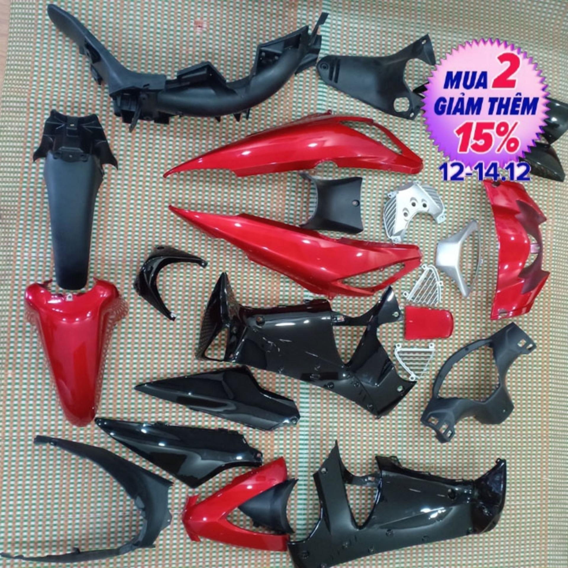 [BẠN ƠI MIỄN SHIP] Bộ dàn áo xe FUTURE NEO 125, nhựa ABS nguyên sinh cao cấp màu ĐỎ FS554 - có KÈM MIỄN PHÍ BỘ TEM sịn.