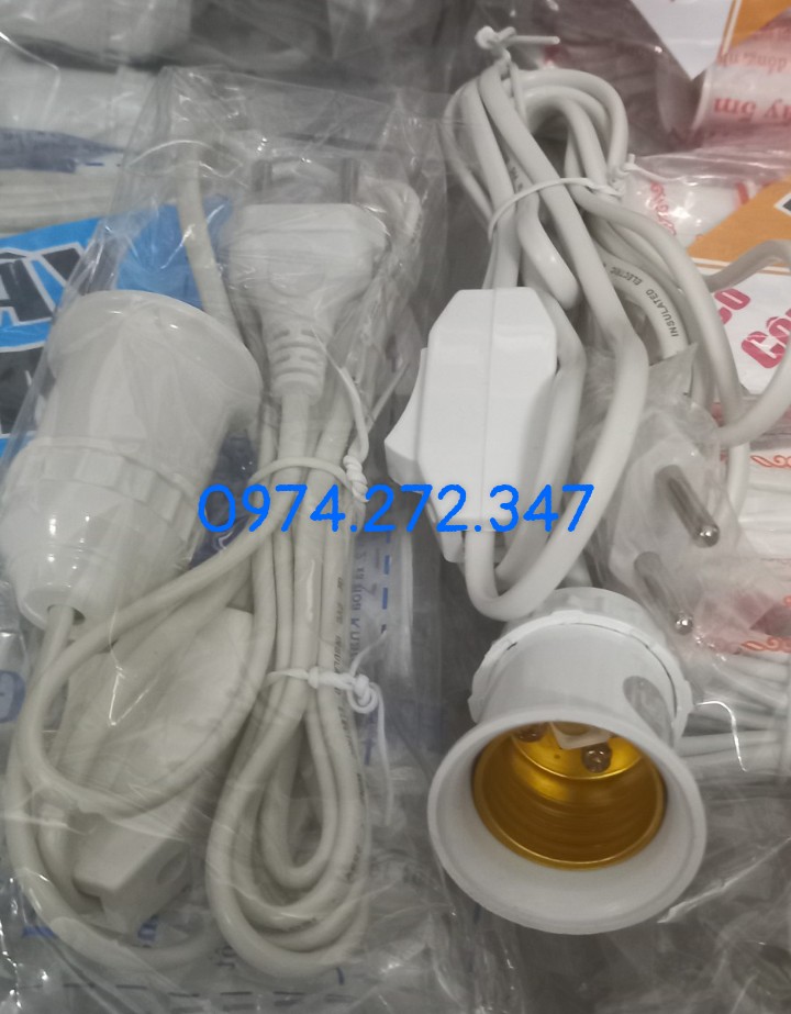 Dây Đuôi Đèn E27 Liền Công Tắc 3m / 5m