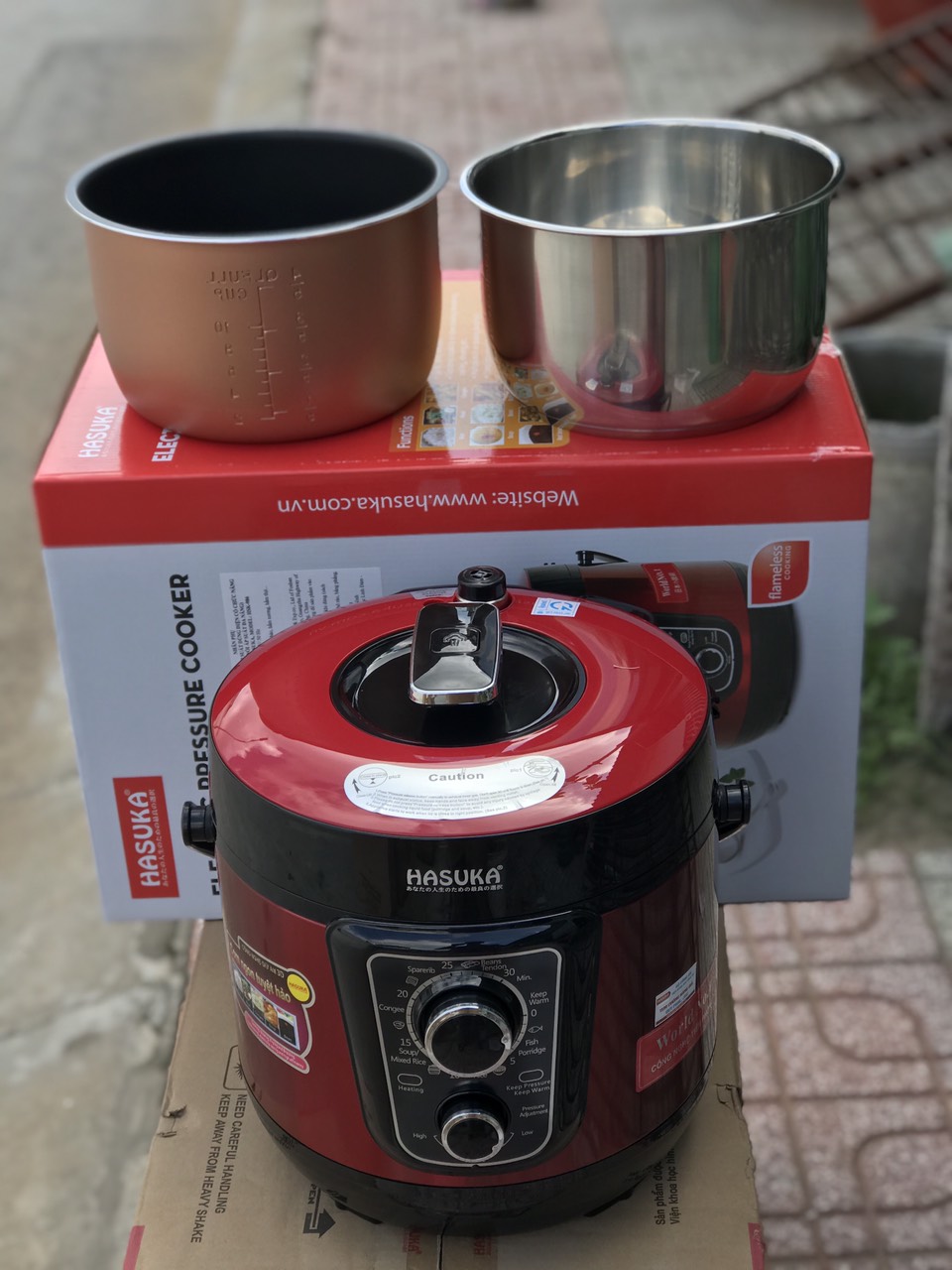 NỒI ÁP SUẤT ĐIỆN ĐA NĂNG HASUKA HSK-988