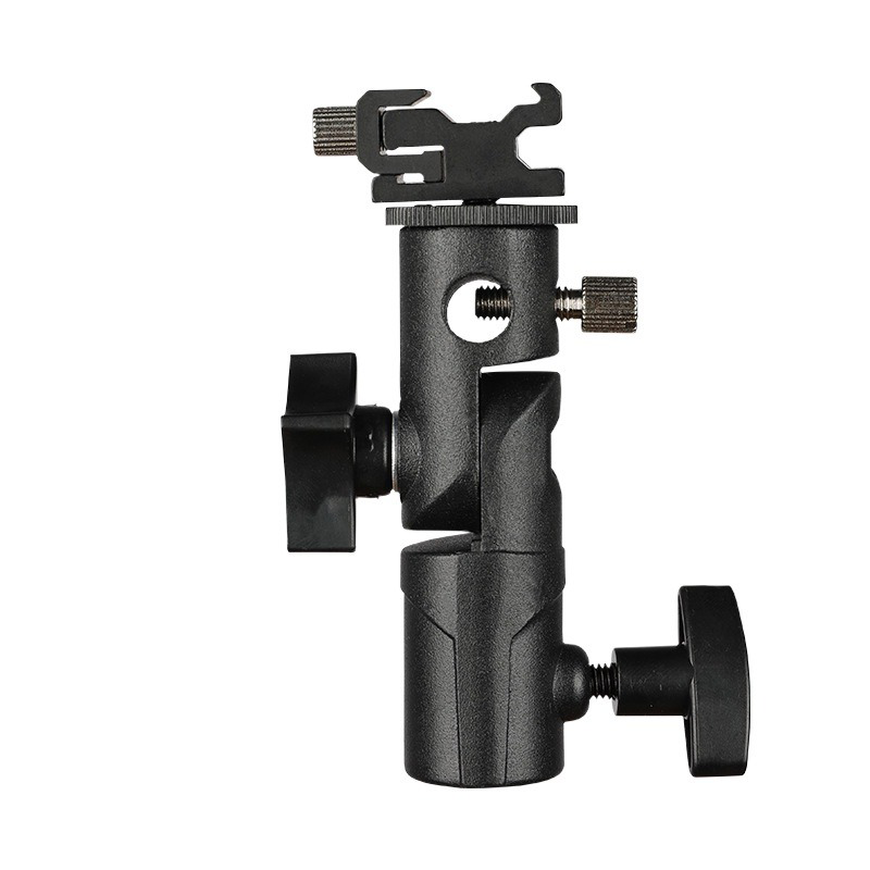 Chân đế giá đỡ đèn flash speedlite có lỗ gắn ô dù hắt sáng tản sáng hợp kim nhôm