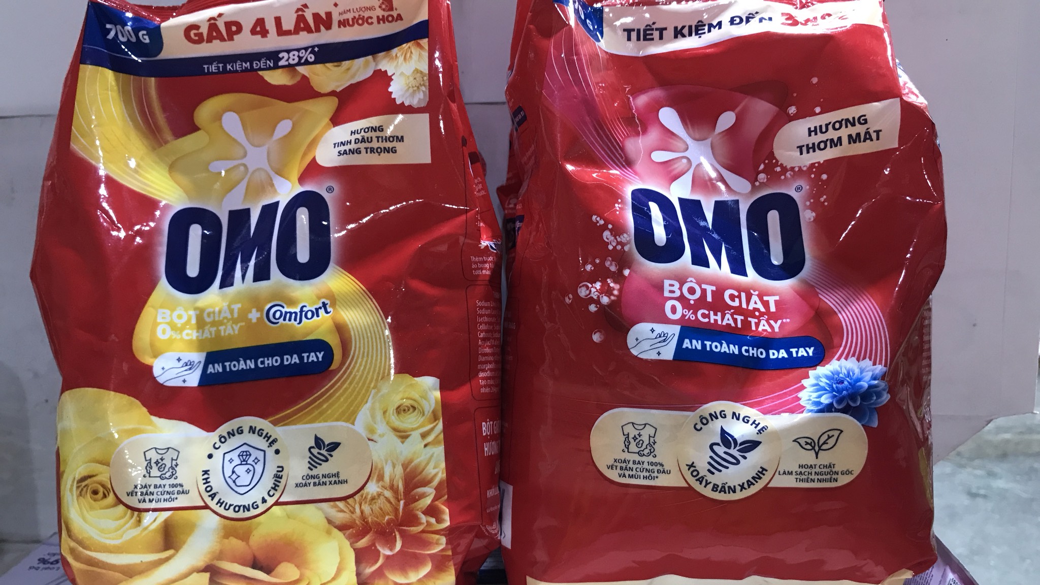 Bột giặt Omo 5,5kg - 5,1kg mới