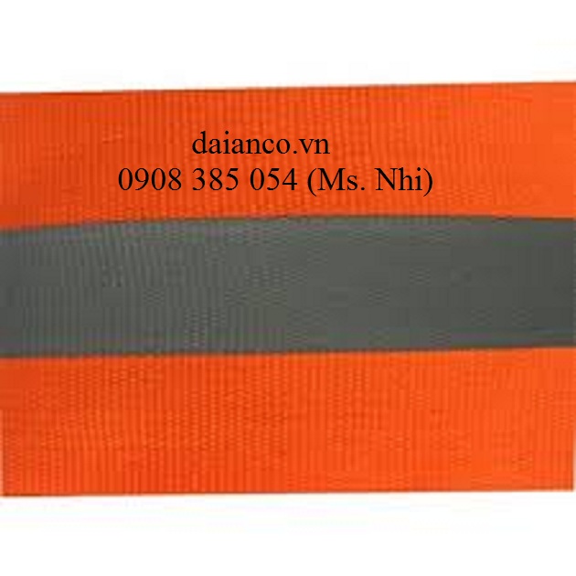 Combo 10m dây phản quang vải kẻ 5cm- Hình thật