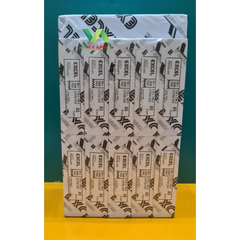 500 tờ Giấy A5 Excel 70 gsm Indonesia