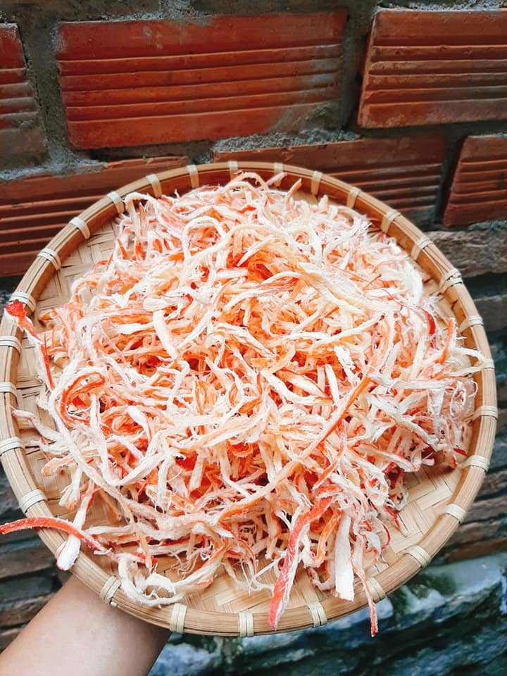 [HCM]Mực xé sợi hấp dừa