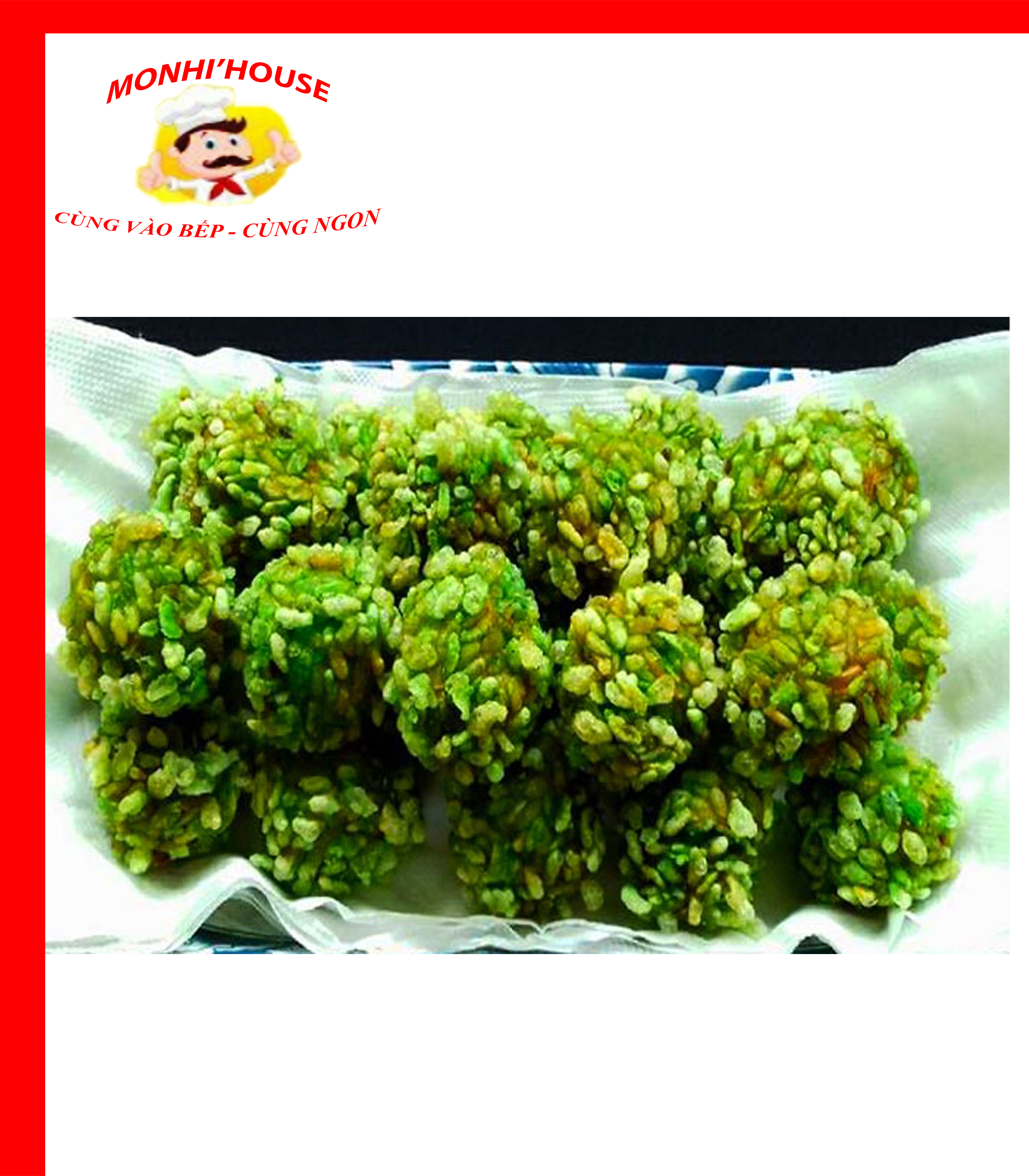 Khay 500g chả cốm xanh Ôngon ( NSG Ngon)