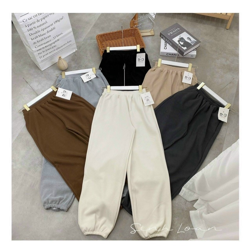 Quần Jogger nỉ NHUNG dày dặn dễ mặc