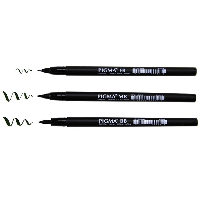 [HCM]BÚT CỌ SAKURA PIGMA BRUSH (ĐẦU TRÒN NHIỀU NÉT)