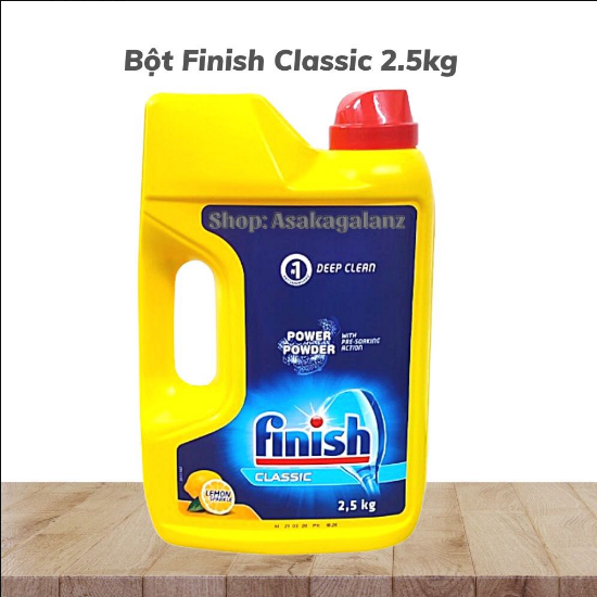 Bột rửa bát finish 2.5kg dùng cho Máy rửa bát