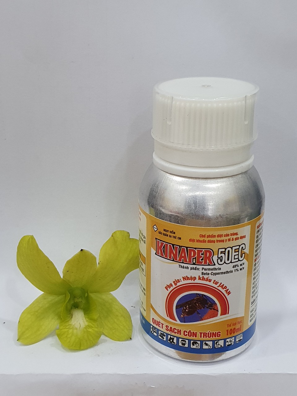 Diệt côn trùng kinaper 50ec chai 100ml -1 lít -mai huy -là hóa chất diệt côn trùng dùng trong y tế và gia dụng