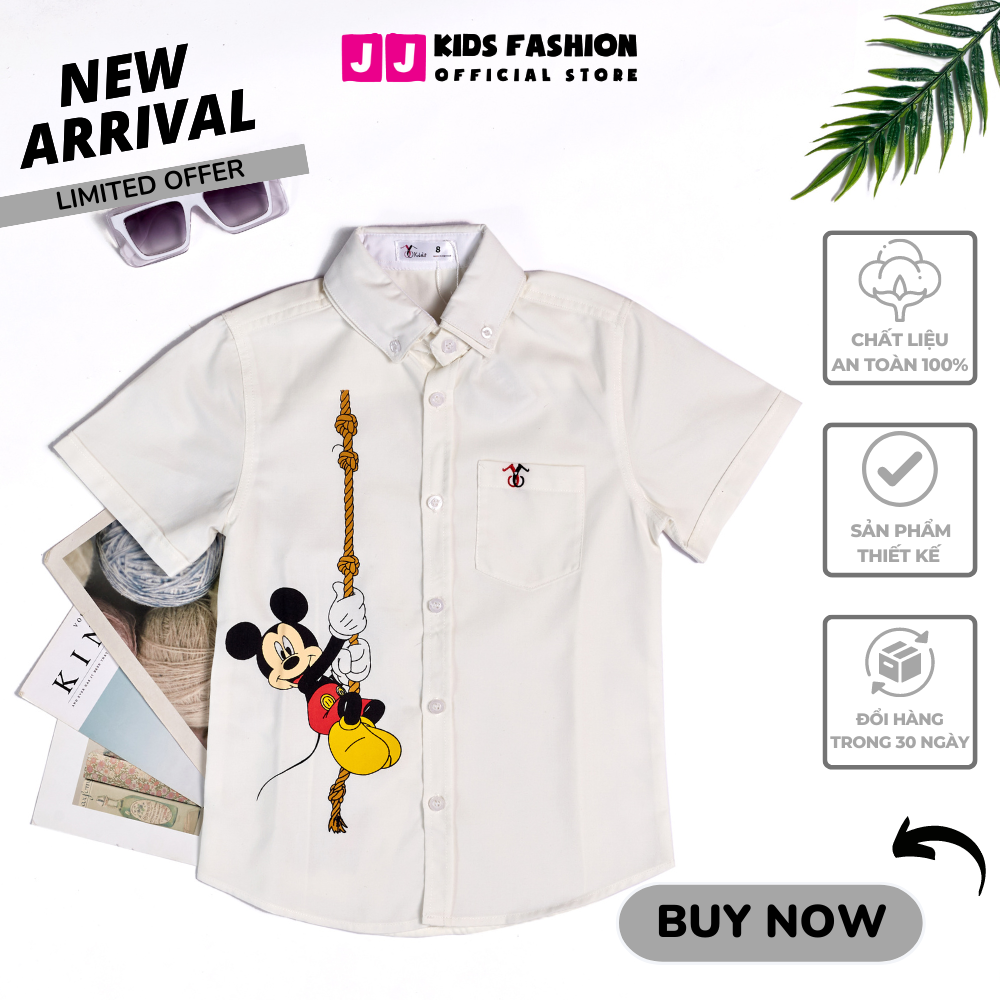 Shirts for boys, baby boys tops shirts short sleeve fashion Korean | freeship Max-JJ kids fashion