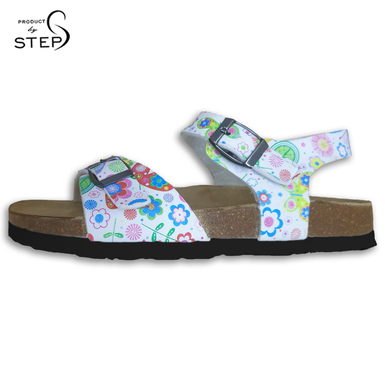 [HCM][Sandal] Giày đế trấu EVA in hoa văn quai bản (Size 35-39)