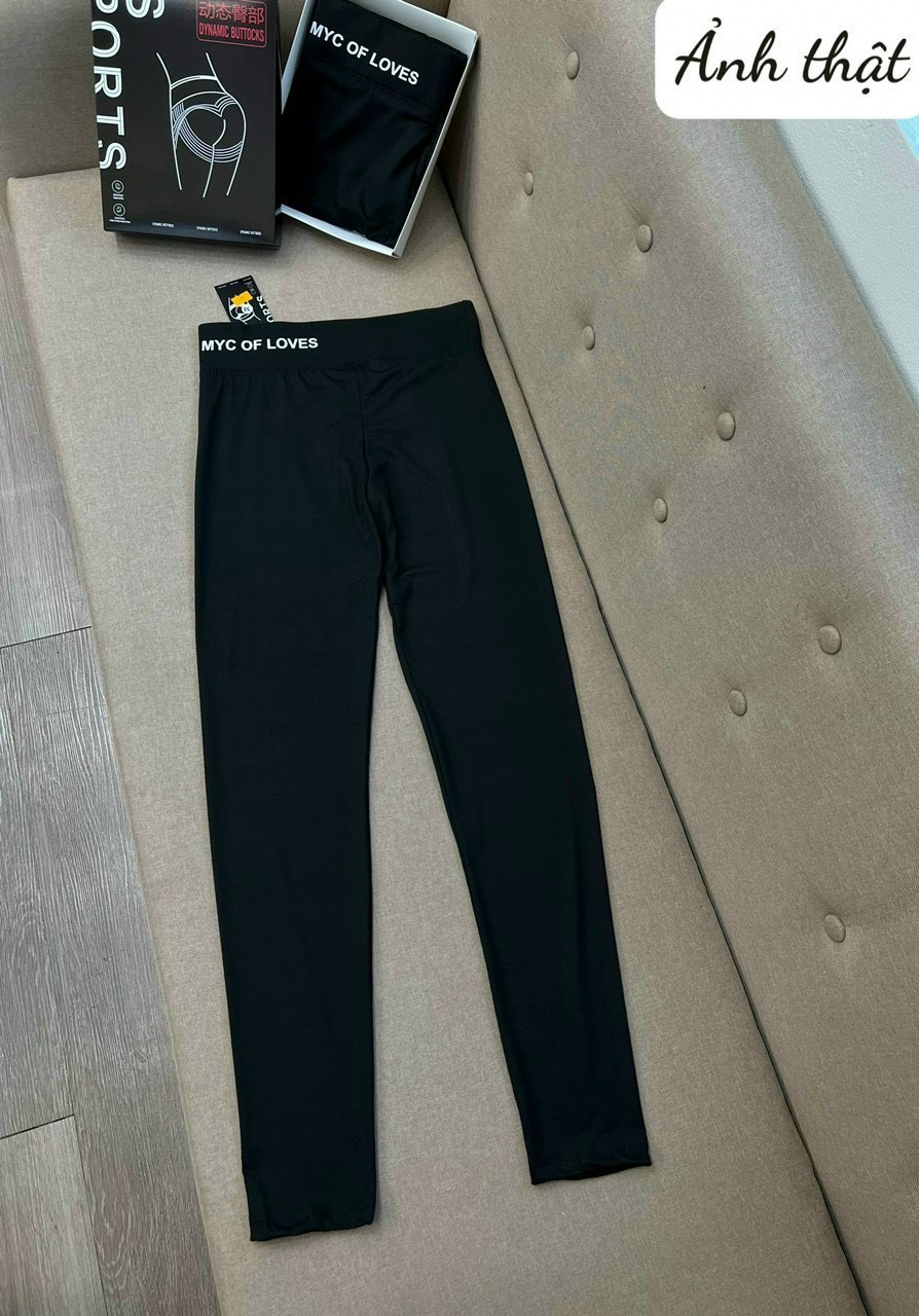 [FREESHIP]quần legging nữ cạp chữ umi dày dặn co dãn 4 chiều