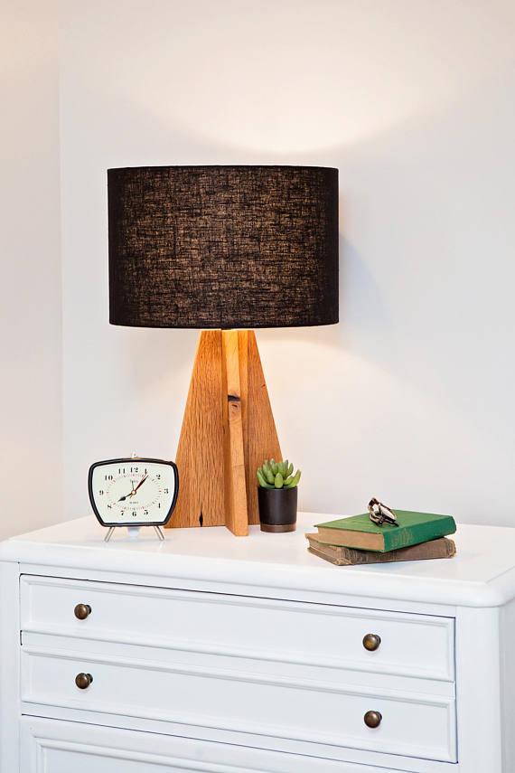 Đèn Bàn Bằng Gỗ Thông  Pine Wood Lamp Base