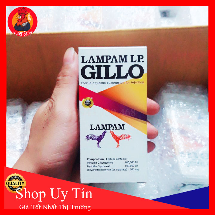 Gillo Lampam 20ml-Tr..ị Bá Bệnh Cho Gà Đá Chim Cảnh -Có Tặng Kèm Kim Tiêm