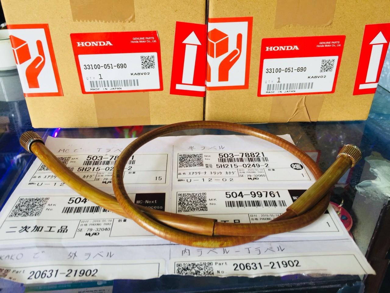 sợi dây km cho honda 67-68-72-màu vàng