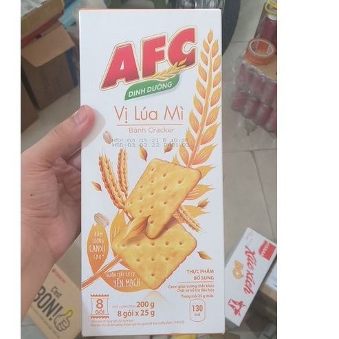 Bánh AFC Mặn Hộp 200g(8 Gói*25g)