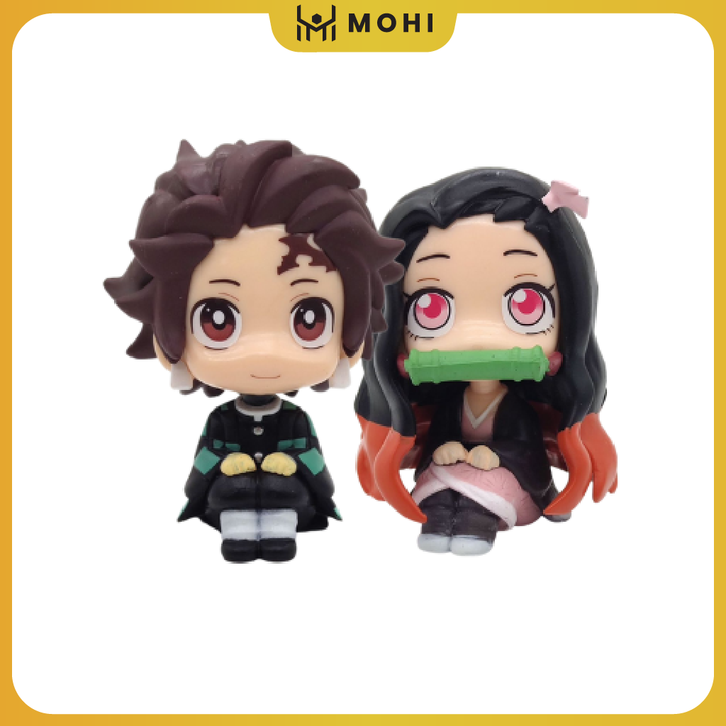 Mô hình Chibi Tanjiro, Chibi Nezuko, Figure Chibi Kimetsu No Yaiba Chibi