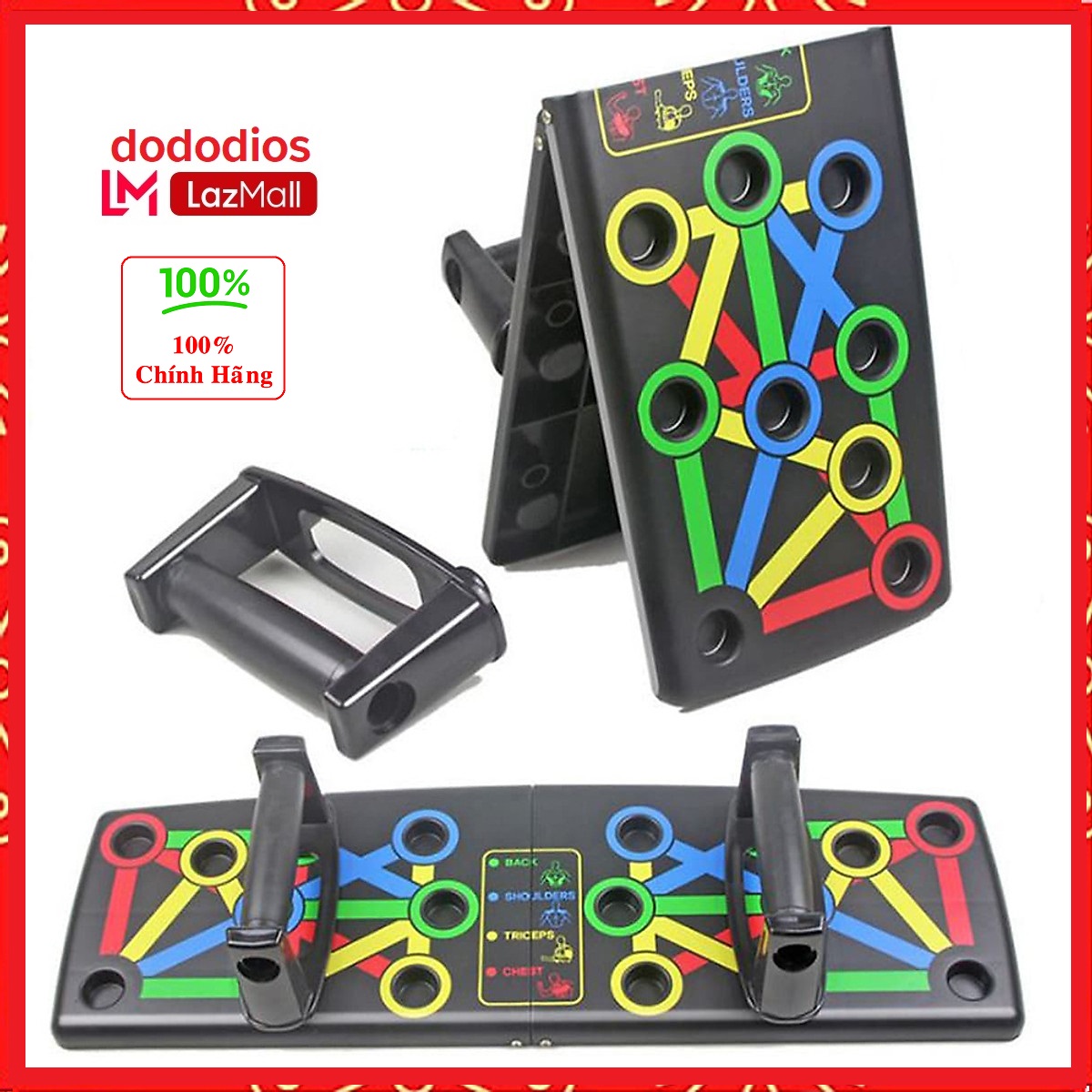 [CHÍNH HÃNG] Dụng cụ hít đất chống đẩy – đa dạng 14 bài tập – nhiều nút 14 in 1 – dụng cụ chống đẩy dododios - Chính hãng dododios