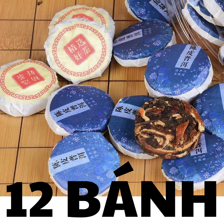 Trà trần bì phổ nhĩ bánh mini