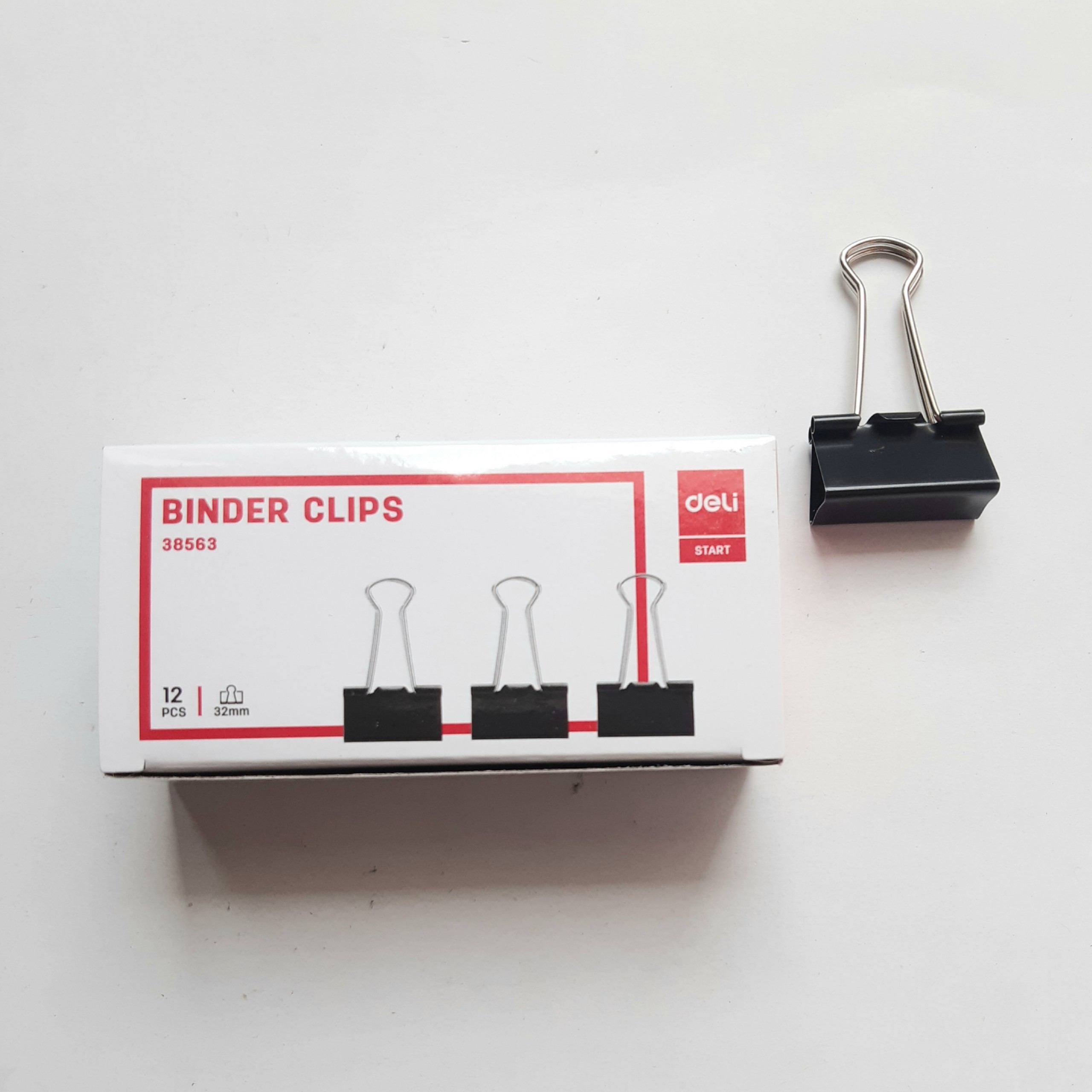 [HCM]1 hộp(12 cái/hộp) kẹp bướm DELI 32mmbền đẹptiện dụng