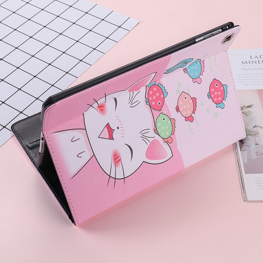 [Viền Silicone] Bao Da iPad, Ốp iPad In Hoạt Hình Cực Chất