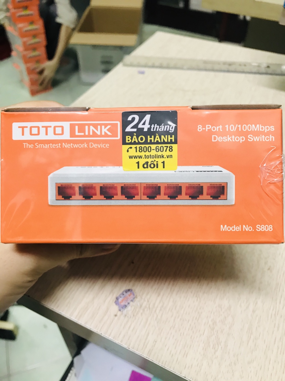 Bộ chia mạng Totolink 8 cổng S808 tốc độ 10/100Mbps