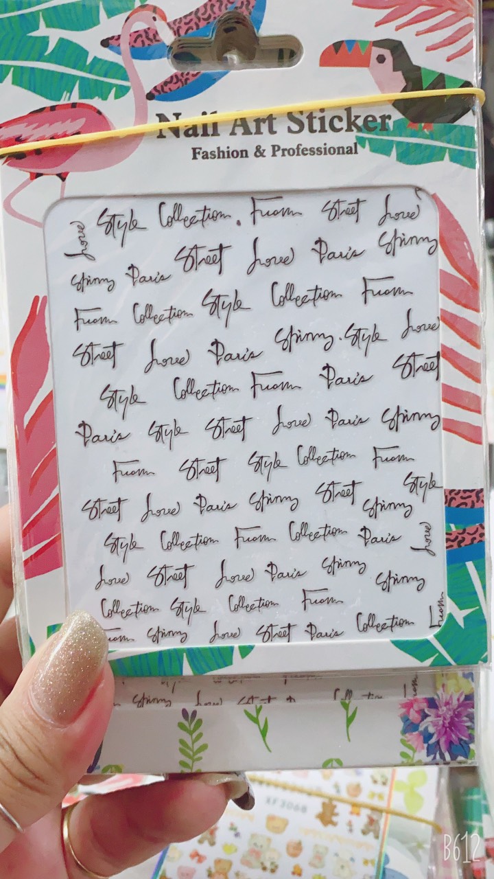 Sticker Trang trí móng 2 ,Miếng dán móng tay 3D nail sticker